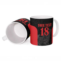 Custom Albania Football Pride Ceramic Mug Kuqezinjte Eagle Black Version - Wonder Print Shop