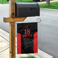 Custom Albania Football Pride Garden Flag Kuqezinjte Eagle Black Version - Wonder Print Shop