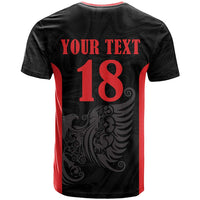 Custom Albania Football Pride T Shirt Kuqezinjte Eagle Black Version - Wonder Print Shop