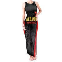 Custom Albania Football Pride Tank Maxi Dress Kuqezinjte Eagle Black Version - Wonder Print Shop