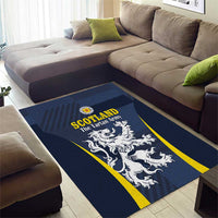 Scotland Football Area Rug Scottish Lion Rampant Tartan Fan - Wonder Print Shop