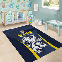 Scotland Football Area Rug Scottish Lion Rampant Tartan Fan - Wonder Print Shop