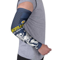 Custom Scotland Football Arm Sleeves Scottish Lion Rampant Tartan Fan - Wonder Print Shop