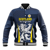 Custom Scotland Football Baseball Jacket Scottish Lion Rampant Tartan Fan - Wonder Print Shop