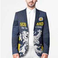 Custom Scotland Football Blazer Scottish Lion Rampant Tartan Fan - Wonder Print Shop