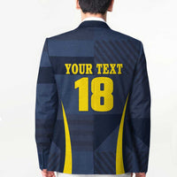 Custom Scotland Football Blazer Scottish Lion Rampant Tartan Fan - Wonder Print Shop