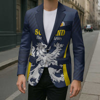Custom Scotland Football Blazer Scottish Lion Rampant Tartan Fan - Wonder Print Shop