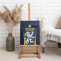 Scotland Football Canvas Wall Art Scottish Lion Rampant Tartan Fan - Wonder Print Shop