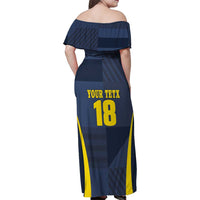 Custom Scotland Football Family Matching Off Shoulder Maxi Dress and Hawaiian Shirt Scottish Lion Rampant Tartan Fan - Wonder Print Shop