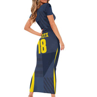Custom Scotland Football Family Matching Short Sleeve Bodycon Dress and Hawaiian Shirt Scottish Lion Rampant Tartan Fan - Wonder Print Shop