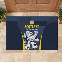 Scotland Football Rubber Doormat Scottish Lion Rampant Tartan Fan - Wonder Print Shop