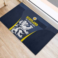 Scotland Football Rubber Doormat Scottish Lion Rampant Tartan Fan - Wonder Print Shop
