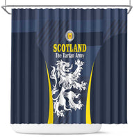 Scotland Football Shower Curtain Scottish Lion Rampant Tartan Fan - Wonder Print Shop