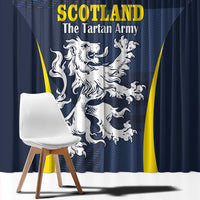 Scotland Football Window Curtain Scottish Lion Rampant Tartan Fan - Wonder Print Shop