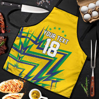 Custom Brazil Football Spirit Apron Selecao Canarinho Sporty Style - Wonder Print Shop
