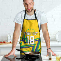 Custom Brazil Football Spirit Apron Selecao Canarinho Sporty Style - Wonder Print Shop