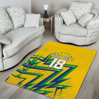Custom Brazil Football Spirit Area Rug Selecao Canarinho Sporty Style - Wonder Print Shop