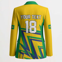 Custom Brazil Football Spirit Blazer Selecao Canarinho Sporty Style - Wonder Print Shop