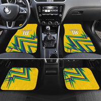 Custom Brazil Football Spirit Car Mats Selecao Canarinho Sporty Style - Wonder Print Shop