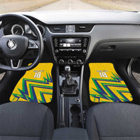 Custom Brazil Football Spirit Car Mats Selecao Canarinho Sporty Style - Wonder Print Shop