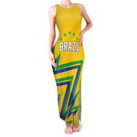 Custom Brazil Football Spirit Family Matching Tank Maxi Dress and Hawaiian Shirt Selecao Canarinho Sporty Style - Wonder Print Shop