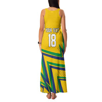Custom Brazil Football Spirit Family Matching Tank Maxi Dress and Hawaiian Shirt Selecao Canarinho Sporty Style - Wonder Print Shop