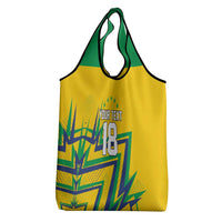 Custom Brazil Football Spirit Grocery Bag Selecao Canarinho Sporty Style - Wonder Print Shop
