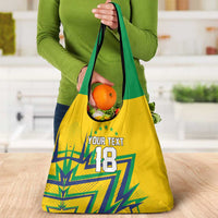 Custom Brazil Football Spirit Grocery Bag Selecao Canarinho Sporty Style - Wonder Print Shop