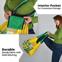 Custom Brazil Football Spirit Grocery Bag Selecao Canarinho Sporty Style - Wonder Print Shop