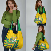 Custom Brazil Football Spirit Grocery Bag Selecao Canarinho Sporty Style - Wonder Print Shop