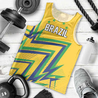 Custom Brazil Football Spirit Men Tank Top Selecao Canarinho Sporty Style - Wonder Print Shop