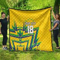 Custom Brazil Football Spirit Quilt Selecao Canarinho Sporty Style - Wonder Print Shop