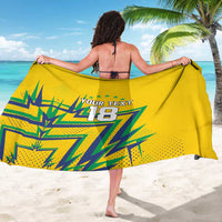 Custom Brazil Football Spirit Sarong Selecao Canarinho Sporty Style - Wonder Print Shop