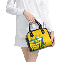 Custom Brazil Football Spirit Shoulder Handbag Selecao Canarinho Sporty Style - Wonder Print Shop
