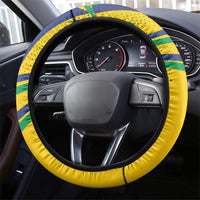 Brazil Football Spirit Steering Wheel Cover Selecao Canarinho Sporty Style - Wonder Print Shop