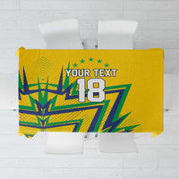 Custom Brazil Football Spirit Tablecloth Selecao Canarinho Sporty Style - Wonder Print Shop