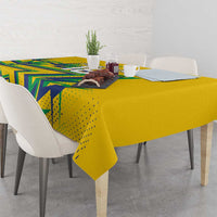 Custom Brazil Football Spirit Tablecloth Selecao Canarinho Sporty Style - Wonder Print Shop