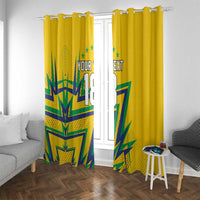 Custom Brazil Football Spirit Window Curtain Selecao Canarinho Sporty Style - Wonder Print Shop