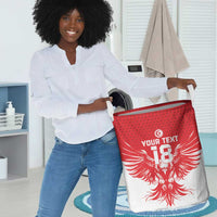 Custom Tunisia Football Laundry Basket Eagles of Carthage Spirit - Wonder Print Shop