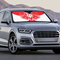 Custom Tunisia Football Auto Sun Shade Eagles of Carthage Spirit - Wonder Print Shop