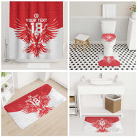 Custom Tunisia Football Bathroom Set Eagles of Carthage Spirit LT18