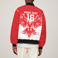 Custom Tunisia Football Bomber Jacket Eagles of Carthage Spirit - Wonder Print Shop