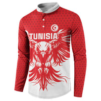 Custom Tunisia Football Button Sweatshirt Eagles of Carthage Spirit
