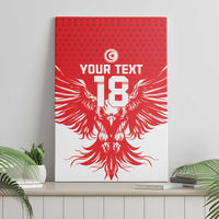 Custom Tunisia Football Canvas Wall Art Eagles of Carthage Spirit - Wonder Print Shop