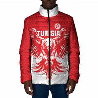 Custom Tunisia Football Padded Jacket Eagles of Carthage Spirit - Wonder Print Shop