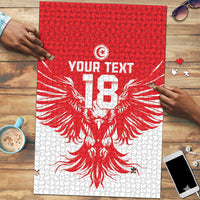 Custom Tunisia Football Puzzle Eagles of Carthage Spirit - Wonder Print Shop