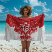 Custom Tunisia Football Sarong Eagles of Carthage Spirit - Wonder Print Shop