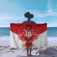 Custom Tunisia Football Sarong Eagles of Carthage Spirit - Wonder Print Shop