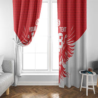 Custom Tunisia Football Window Curtain Eagles of Carthage Spirit - Wonder Print Shop