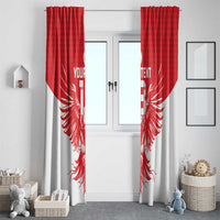 Custom Tunisia Football Window Curtain Eagles of Carthage Spirit - Wonder Print Shop